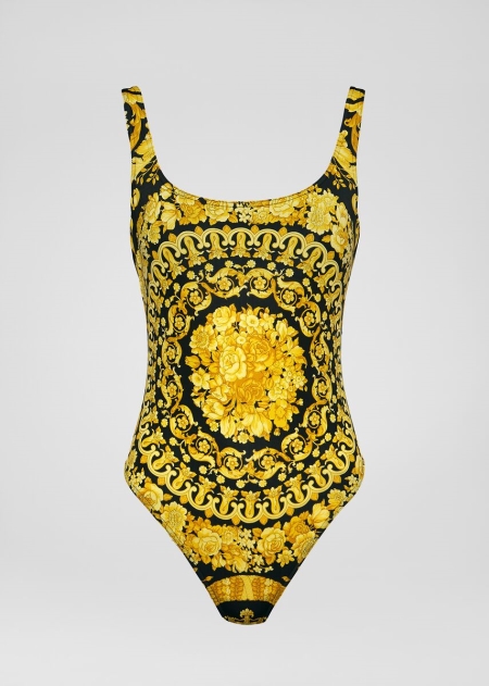 Costum Sportiv Versace Barocco Print One-Piece Dama | DXMTEUF-81